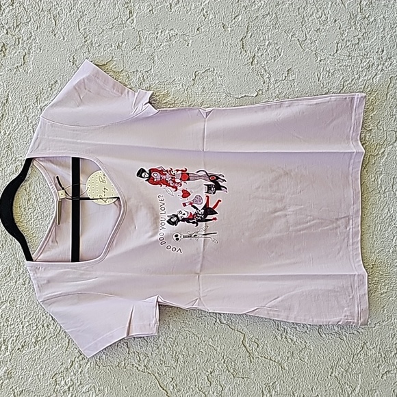 NWT NEW Lindy Bop Purple Lavender Witch Doctor Shirt Tee Size Medium - Picture 2 of 10